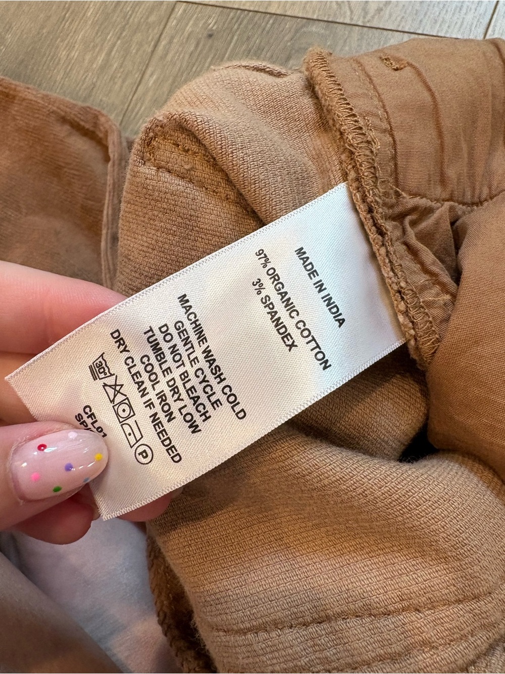 QUINCE Organic Stretch Corduroy Kick Flare Pants / Warm Brown Size 0 - Picture 6 of 7